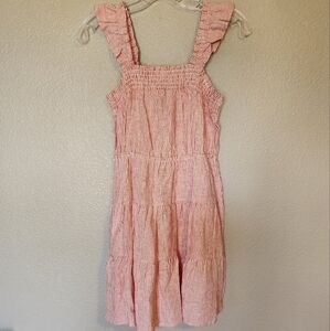 Girls Copper Key Red and White Striped Dress, NWT!